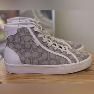 COACH Citysole High Top Platform Sneaker In Signature Jacquard